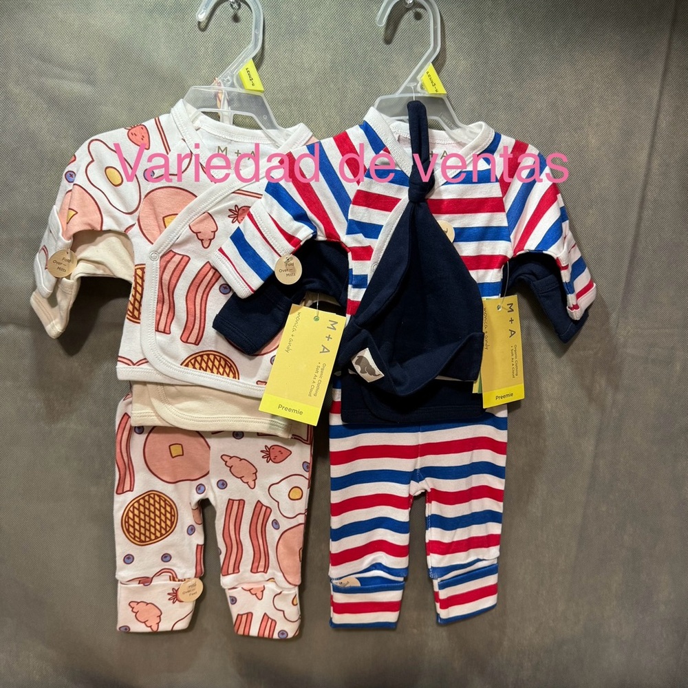 Bundle by Monica + Andy Organic Cotton Baby Welcome Home Cuddle Box Size Preemie